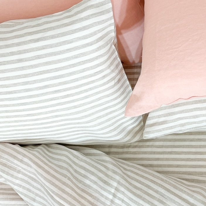 Sandy Beach Stripe Pillow