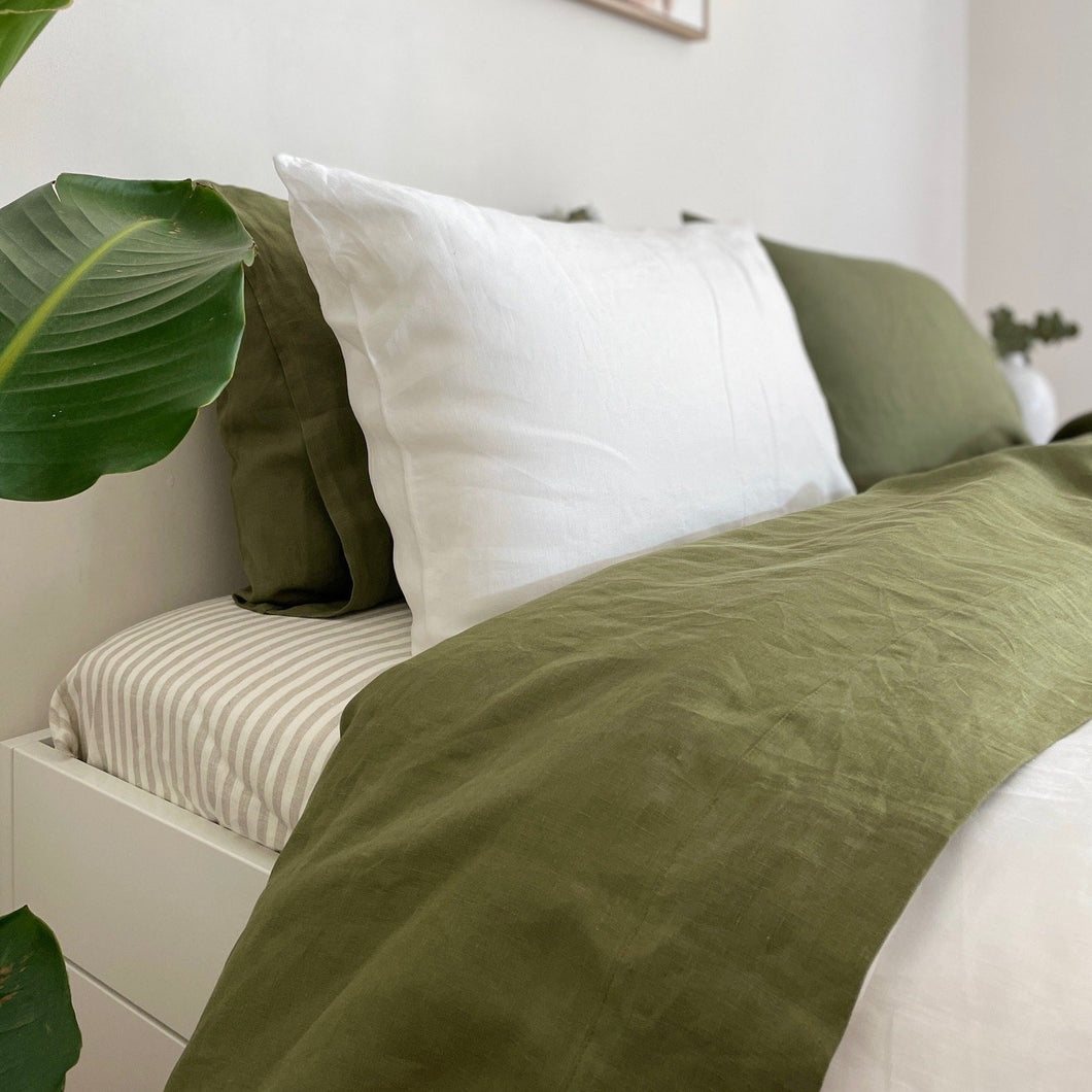 Moss Linen Sheets